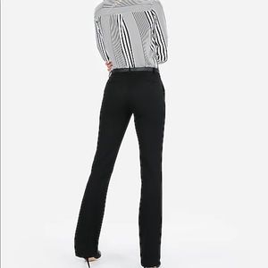 Express black, mid rise, barely boot columnist DRESS PANTS
